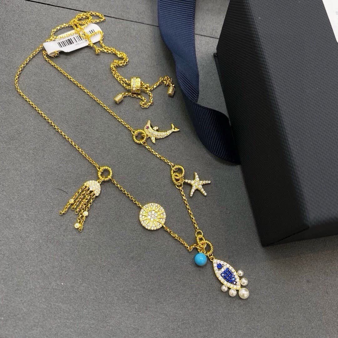 APM Monaco Ocean Element Adjustable Necklace - Gold Yellow